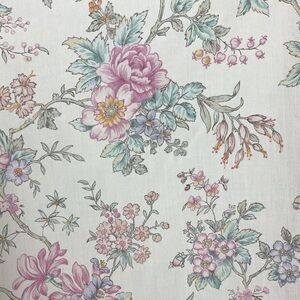 Reclaimed vintage floral fabric Lady Pepperell percale cotton poly